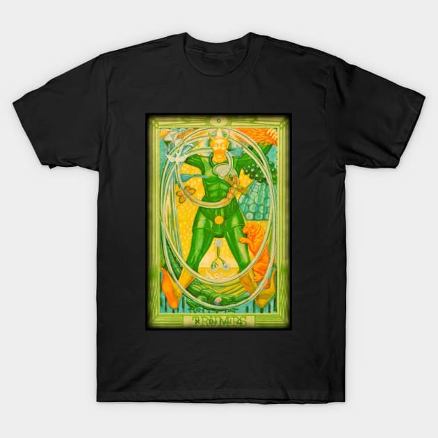 Thoth Tarot - O - The Fool. T-Shirt by OriginalDarkPoetry
